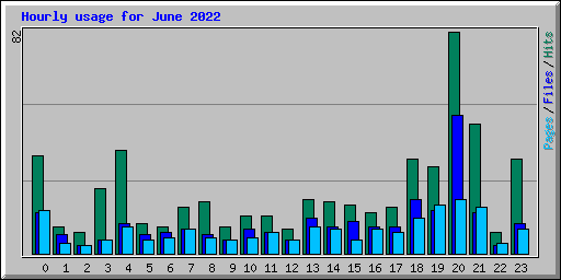 Hourly usage for June 2022